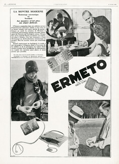 Ermeto (Fabrication Movado) 1929 Hermetica Lausanne, Photo De Jongil