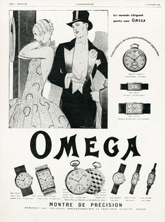 Omega 1929 Le Monde élégant, René Vincent (version B)