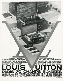 Louis Vuitton advertising page old magazine ad 1932 82