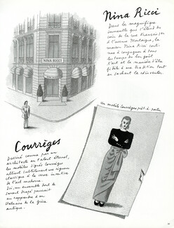 L'Avenue Montaigne 1987 Nina Ricci, Courrèges, Pierre Le Tan, Texte Flora Groult