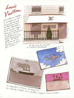 L'Avenue Montaigne 1987 Louis Vuitton, Pierre Le Tan, Text Flora Groult