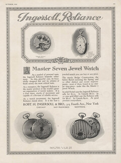 Ingersoll Reliance (Watches) 1918