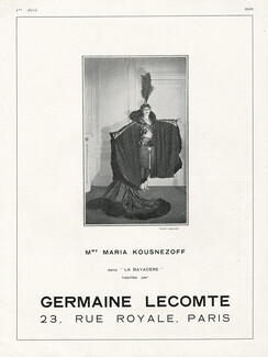 Maria Koustnetzoff 1926 "La Bayadère", Germaine Lecomte, Photo Boris Lipnitzki
