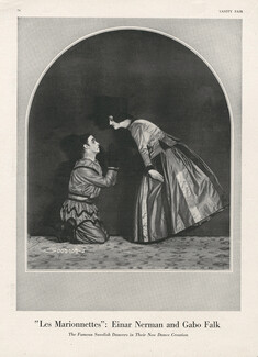 Einar Nerman & Gabo Falk, Swedish Dancers 1920 "Les Marionnettes", photo Henry B. Goodwin