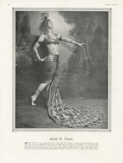 Ruth Saint Denis as Nur Jehan 1916 American Dancer, Indian princess costume