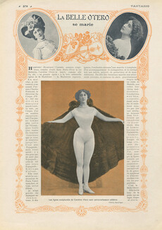 La Belle Otero se marie, 1906 - Caroline Otero, Text by Richard O'Monroy, 3 pages