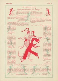 Que pensez-vous du Tango ?, 1913 - Armand Vallée Tango Dance, Texte par Charles Benoist