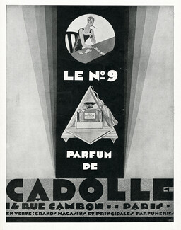 Cadolle (Perfumes) 1929 Le N°9, Playing Cards