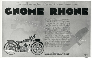 Gnome Rhone (Motorcycles) 1929 R. Bornier