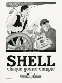 Shell 1929 La Mascotte, Yachting, René Vincent