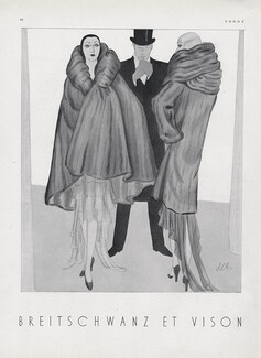 Callot Soeurs & Jacques Heim 1929 Cape, Fur Coat, Mink, Lee Creelman Erickson