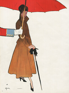 Schiaparelli 1948 René Gruau, Umbrella
