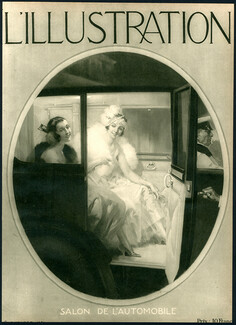 René Lelong 1921 Elegant Parisiennes in Automobile, Cover