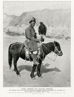Cavalier Kirghize 1926 Aigle chasseur