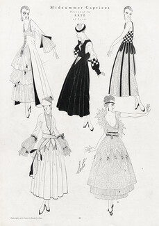 Midsummer Caprices, 1916 - Erté Fashion Illustration