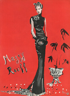 Maggy Rouff 1937 Christian Bérard, Evening Gown