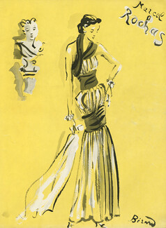 Marcel Rochas 1937 Lucien Lelong, Evening Gown, Christian B&eacute;rard