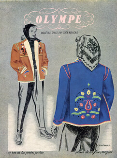 Olympe 1948 E. Espérance, Théa Novicka, Fashion Illustration sport