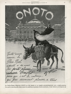 Onoto (Pens) 1910 Santa, Christmas, Opéra Garnier