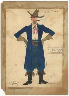 Guy Arnoux 1920s, Original Costume Design, "L'Américain"
