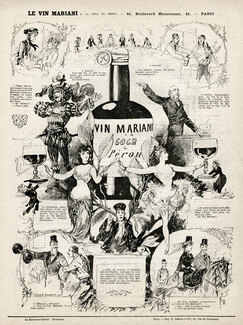 Mariani (Wine) 1880 Vin à la Coca du Pérou, Wine coca in Peru, Yves K. Barret