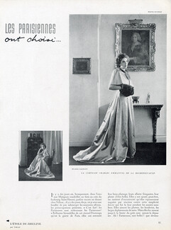 Les Parisiennes ont choisi..., 1946 - Pierre Balmain, Madeleine Vramant, Carven, Jacques Fath, Maggy Rouff, Fourrures Max, Photo Willy Maywald, Text by Martine Rénier, 4 pages