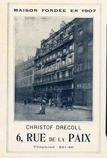 Christof Drecoll 1907, 6 rue de la Paix, Building