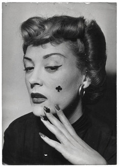 Praline (Top Model) 1952 Original Photo Press Agip, Robert Cohen, Hairstyle, Cosmetics