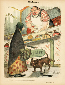Eugène Cadel 1901 "Charcutier" Pork Butcher