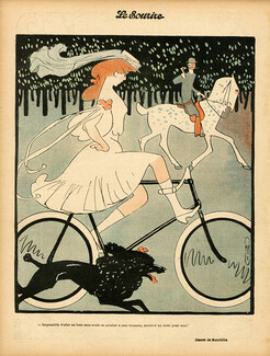 Auguste Roubille 1904 Cyclist, Horseman