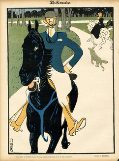 Auguste Roubille 1903 Horseman, Equestrian