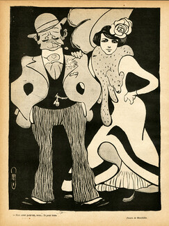 Auguste Roubille 1901 Prostitute, Gypsy, Proxénète, Procurer