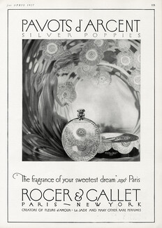 Roger & Gallet 1927 Pavots d'Argent, Silver Poppies
