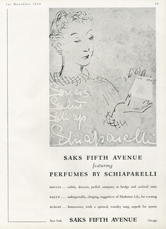 Schiaparelli (Perfumes) 1934 Salut, Soucis, Schiap