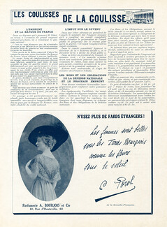 Bourjois (Cosmetics) 1916 Cécile Sorel, Autograph, Portrait