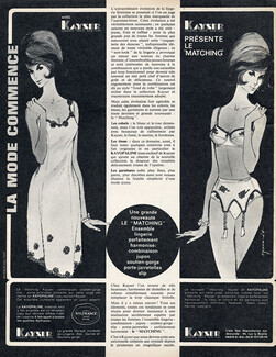 Kayser (Lingerie) 1963 Nightgown, Brassiere, Garters