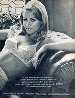 Simone Pérèle 1969 Brassiere, Pantie Girdle, Photo J.l Guégan, 2 pages