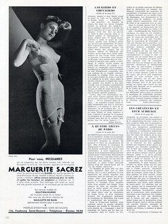 Marguerite Sacrez 1948 Brassiere, Corset Belt Girdle, Photo Georges Saad