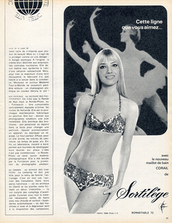 Sortilège (Lingerie) 1966 "Corail" Swimwear, Ballet Dancer