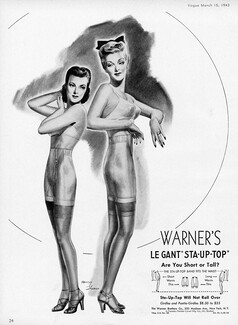 Warner's (Lingerie) 1943 Girdle, Panty, Brassiere, Henry Thomas