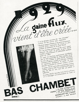 Bas Chambet 1929 Girdle, Stockings