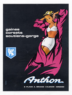 Anthon (Lingerie) 1964 Girdle, Brassiere