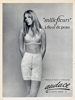 Audace (Lingerie) 1969 "Millefleurs" Lace Panty, Bra