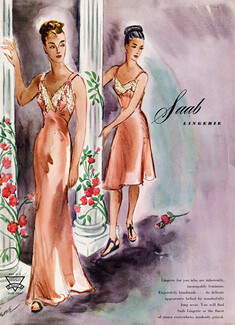 Saab (Lingerie) 1945 Nightgown