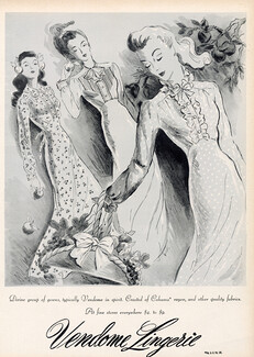 Vendome Lingerie 1944 Nightgown