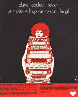 Blangil (Linens) 1973 René Gruau