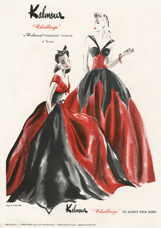 Celanese (Fabric) 1941 Kalmour, Evening Gown