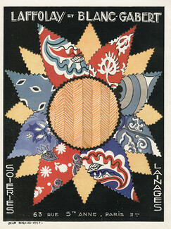 Laffolay & Blanc - Gabert (Fabric) 1948 Jean Rigaud