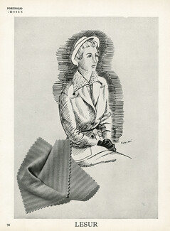 Lesur (Fabric) 1949 Simone Souchi, Jacket