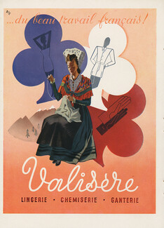 Valisère (Fabric) 1945 Traditional Costume